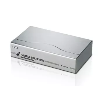 ATEN VS94A 4 portu VGA video sadalītājs, 1x VGA ieeja / 4x VGA izeja, 1920 x 1400, 350 MHz, līdz 30 m
