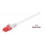 Microconnect V-UTP615WVP Cat6 U/UTP tīkla kabeļu komplekts, 15 m, balti, 5 gab.