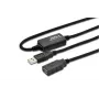 Microconnect WBEE0 USB pagarinātājkabelis USB 2.0 5 m USB A Melns