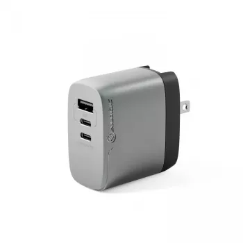 Lādētājs ALOGIC 3X67 67W GaN 2× USB Type-C ar maināmiem kontaktdakšu komplektiem