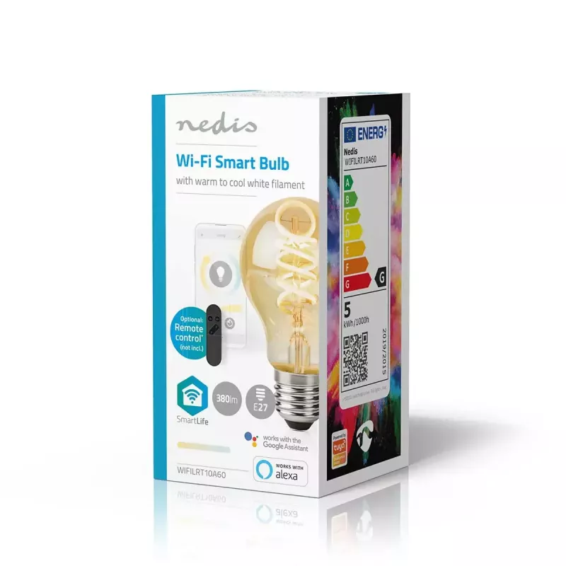 LED spuldze Nedis SmartLife 4,9 W (E27) 360 lm, vēsi balta / silti balta, 10 000 h kalpošanas laiks