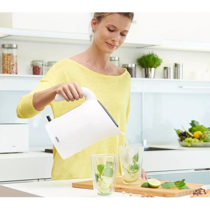 Braun PurEase WK 3100 WH elektriskā tējkanna 1.7 L 2200 W Balta