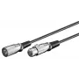 Mikrofonu kabelis Microconnect XLRMF05 0.5 m XLR (3-pin) Melns