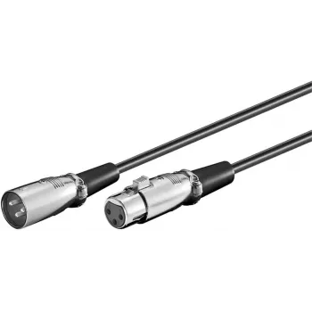 Mikrofona kabelis Microconnect XLRMF10 10 m XLR (3 kontaktu) Melns