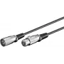 Mikrofona kabelis Microconnect XLRMF10 10 m XLR (3 kontaktu) Melns