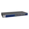 NETGEAR XS724EM Pārvaldāms L2 10G slēdzis, 24 porti, 1U, zils/pelēks