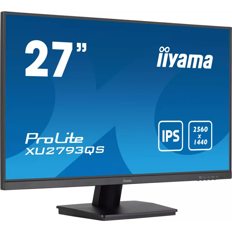 iiyama ProLite XU2793QS-B7 monitors 68.6 cm (27 inch) 2560 x 1440 pikseļi 4K Ultra HD LED Melns