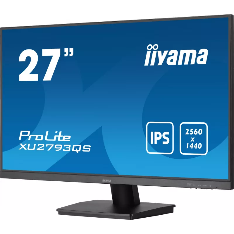 iiyama ProLite XU2793QS-B7 monitors 68.6 cm (27 inch) 2560 x 1440 pikseļi 4K Ultra HD LED Melns