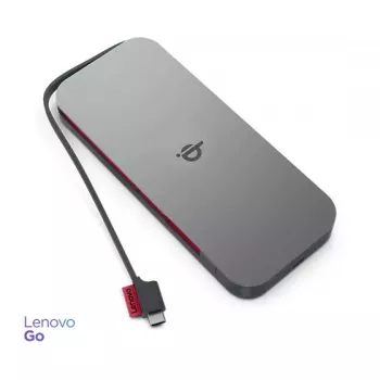 Lenovo GO Lithium Polymer (LiPo) 10000 mAh bezvadu uzlāde Pelēks