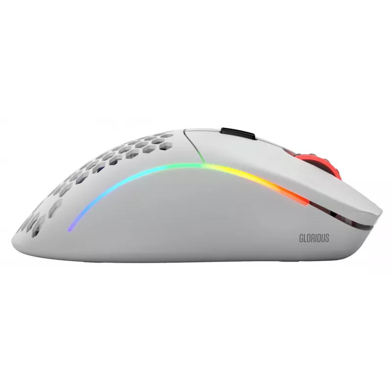 Glorious Gaming Glorious Model D Wireless - Matēti balts, labā roka, RF bezvadu, 19000 DPI, Balts