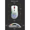 Glorious Gaming Glorious Model D Wireless - Matēti balts, labā roka, RF bezvadu, 19000 DPI, Balts