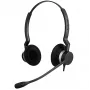 Jabra Biz 2300 QD platjoslas austiņas, Duo, vadu, birojam/zvanu centram, 150 - 6800 Hz, 65 g, melna