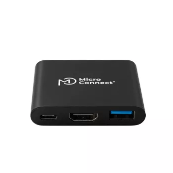 MicroConnect MC-HUBAV1 USB-C dokstacija / portu replicators Balts