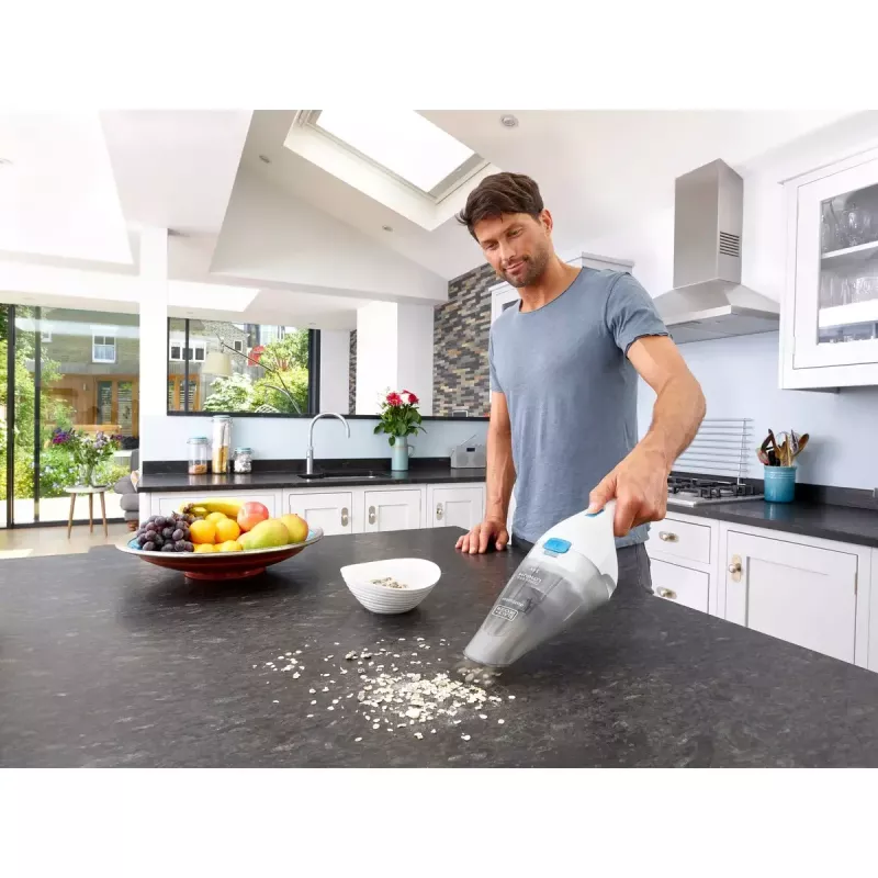 Bezvadu rokas putekļsūcējs Black & Decker NVC115JL-QW, bez maisa, 0.325 L, 3.6 V Li-Ion 1.5 Ah, 9 min darbības, 529 g