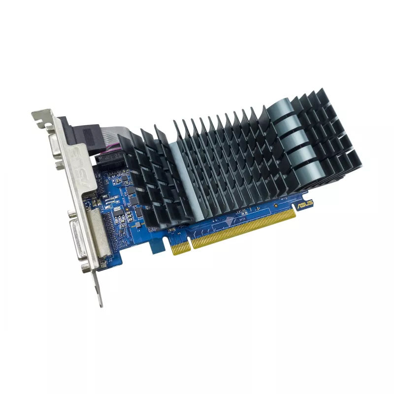 Videokarte ASUS GeForce GT 710 — 2 GB GDDR5, 64-bit, PCIe 2.0, pasīvā dzesēšana