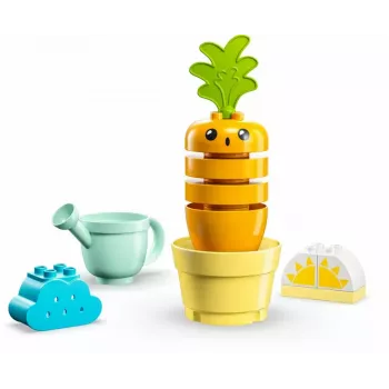 LEGO Duplo 10981 Augošs Burkāns — interaktīvs būvēšanas komplekts pirmsskolas vecuma bērniem