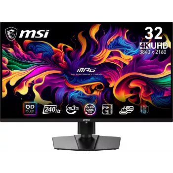 MSI MPG 321URX QD-OLED datora monitors 80 cm (31,5 collu) 3840 x 2160 pikseļi 4K Ultra HD melns