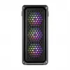FSP CUT593A POC0000202 Ultra Tower datora kārba, E-ATX/ATX/micro-ATX/Mini-ITX, rūdīts stikls, melna