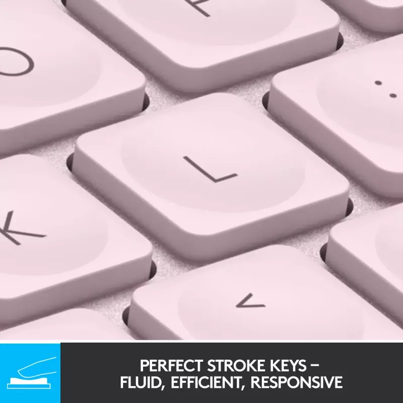 Bezvadu tastatūra Logitech MX Keys Mini (rozā)