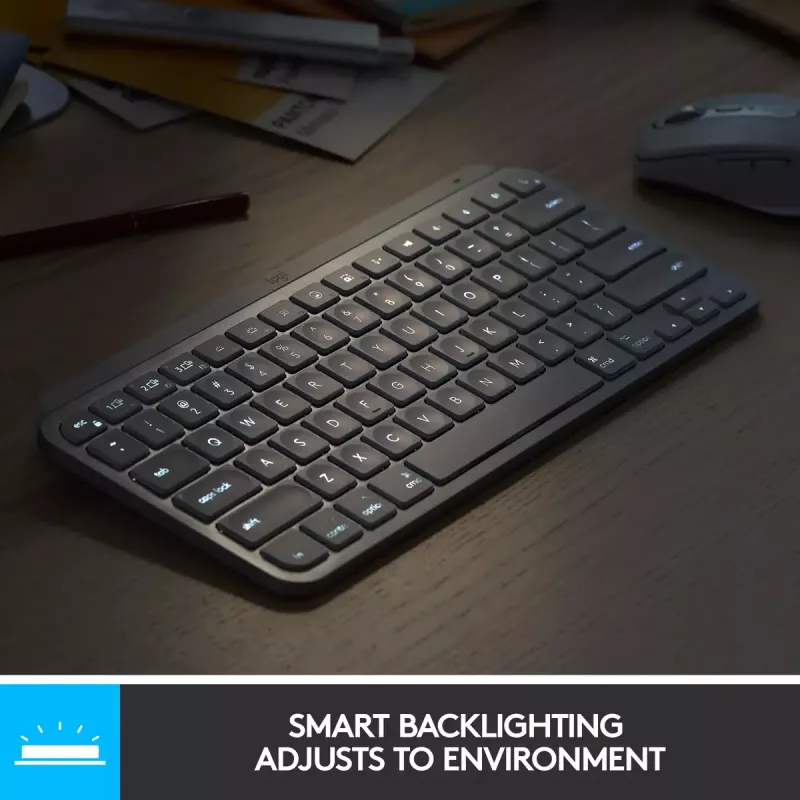 Bezvadu tastatūra Logitech MX Keys Mini (rozā)