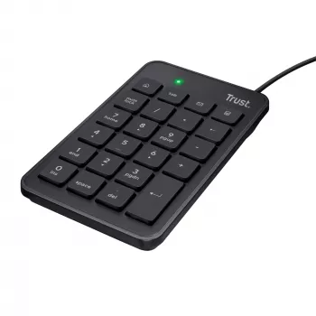 Trust 22221 ciparu tastatūra klēpjdatoram/PC USB Melna
