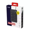 Trust 22221 ciparu tastatūra klēpjdatoram/PC USB Melna