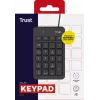 Trust 22221 ciparu tastatūra klēpjdatoram/PC USB Melna