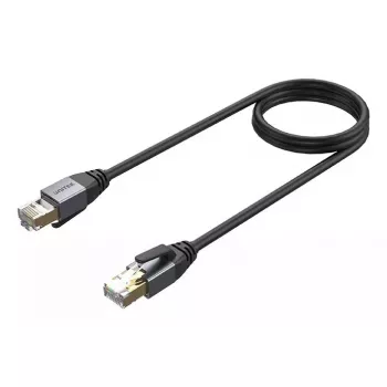Tīkla kabelis UNITEK C18149AGY03-3M RJ-45 Cat8 3m Melns