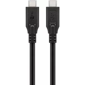 USB kabelis Goobay 74205 USB 3.2 Gen 1 1m USB C Melns