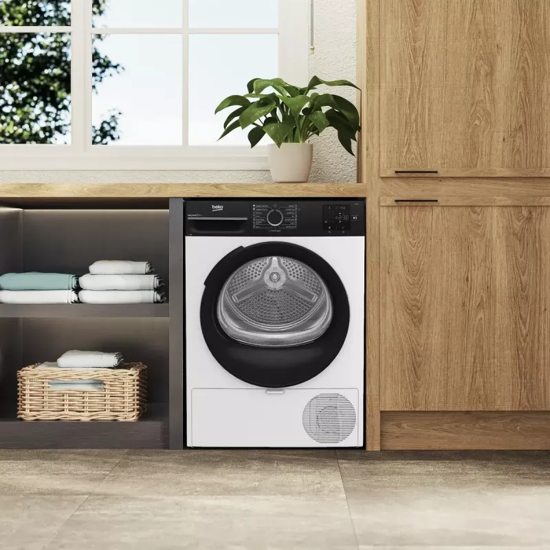 BEKO BM3T37249WBB priekšējās ielādes žāvētājs, balts, 7 kg, C klase