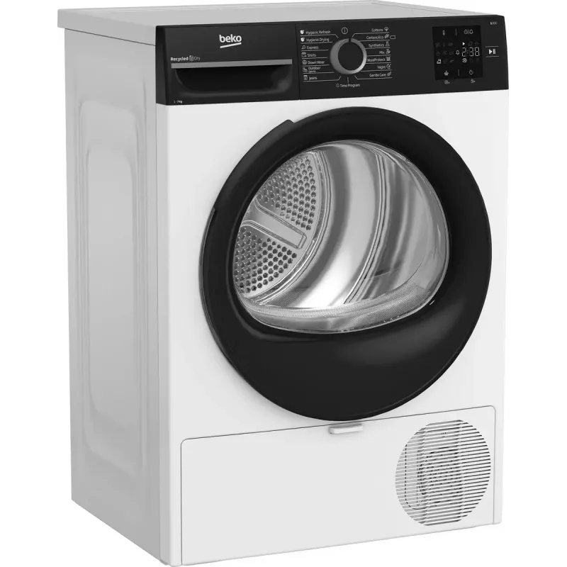 BEKO BM3T37249WBB priekšējās ielādes žāvētājs, balts, 7 kg, C klase