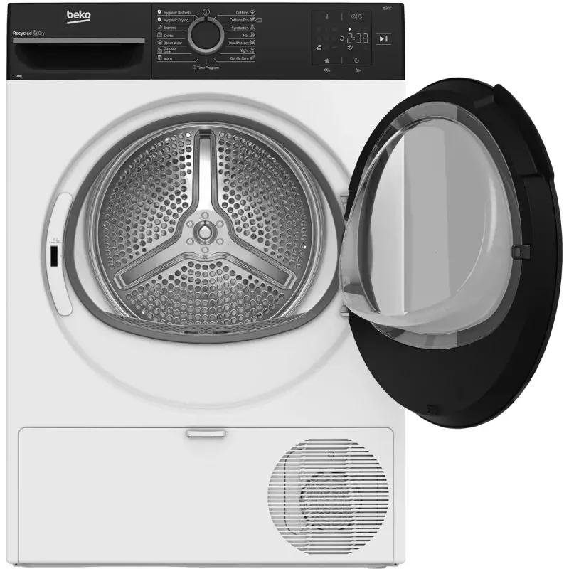 BEKO BM3T37249WBB priekšējās ielādes žāvētājs, balts, 7 kg, C klase