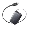 Power bank Anker Nano 45W ar iebūvētu izvelkamu USB-C kabeli A1638H11 10000 mAh Melns