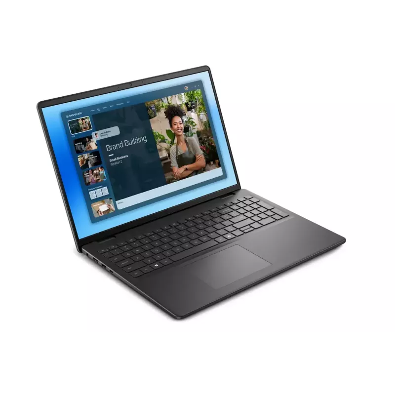 Portatīvais dators Dell 16 DC16250 — 16 collu 2K (1920×1200) pretatspīduma, Intel Core 5 120U, 16 GB DDR5, 1 TB SSD, Intel Graphics, Windows 11 Pro, apgaismota angļu tastatūra