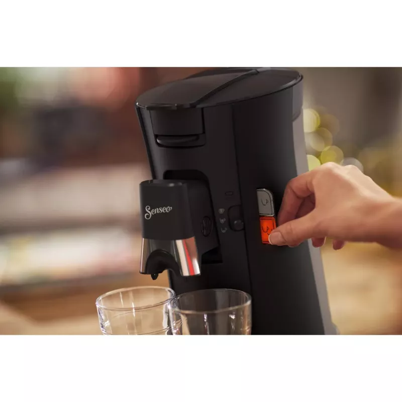 Kafijas automāts Philips Senseo CSA230/69 — 0.9 L ūdens tvertne, 2 krūzēm, 1450 W, melns