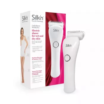 Silk'n LadyShave sieviešu skuveklis slapjai un sausai lietošanai LSW1PE1002