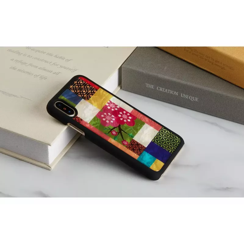 iKins cietais vāciņš iPhone XS/S — Cherry Blossom White dizains