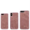 Woodcessories Vāciņš iPhone XR – Dabīgais akmens ar silikona rāmi, sarkans