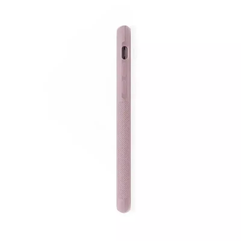 Woodcessories Vāciņš iPhone XR – Dabīgais akmens ar silikona rāmi, sarkans