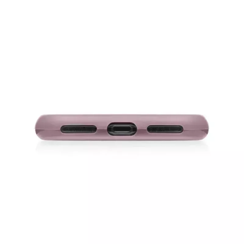 Woodcessories Vāciņš iPhone XR – Dabīgais akmens ar silikona rāmi, sarkans