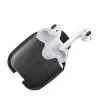 Woodcessories AirCase ECO308 ādas futrālis AirPods austiņām, melns