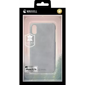 Aizsargmaciņš Krusell Sunne Apple iPhone XS vintage pelēks