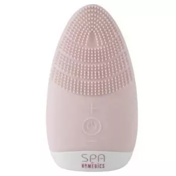 HoMedics FAC-001-EU sejas tīrīšanas birstīte, rotējoša, rozā/balta, ar baterijām