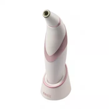 HoMedics Radiance ādas vakuuma mikroderīmabrāzijas ierīce rožu zeltā, baltā
