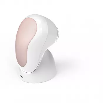 HoMedics FAC-600-EU sejas tīrīšanas birste ar pulsāciju, rožu zelts un balts, baterija