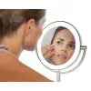 HoMedics MIR-8150-EU kosmētikas spogulis, brīvi stāvošs, apaļš, nerūsējošais tērauds