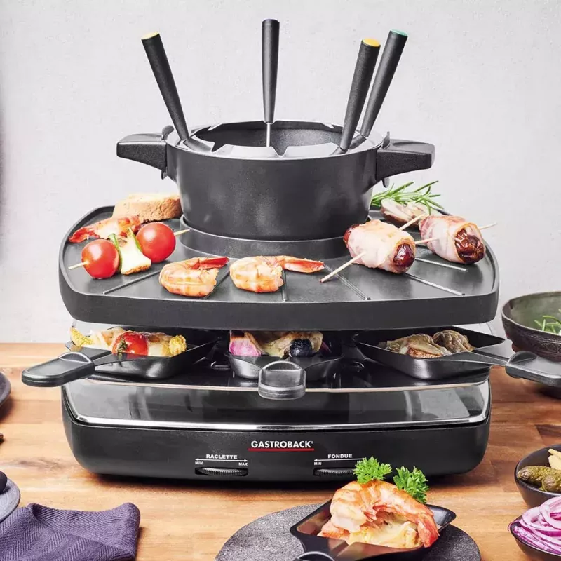 Gastroback Family And Friends Raclette Fondū komplekts