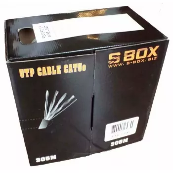 Tīkla kabelis SBOX UTP-305 CAT5E RJ45 305m Zils