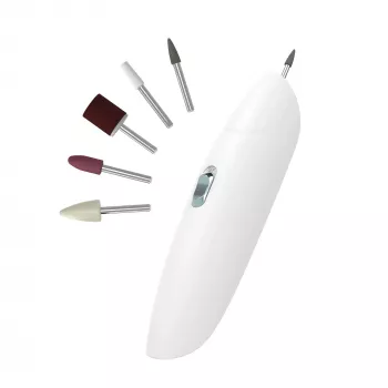 HoMedics 5-in-1 Elektriskais Manikīra/Pedikīra komplekts ar 5 uzgaļiem, bateriju darbināms, plastmasa