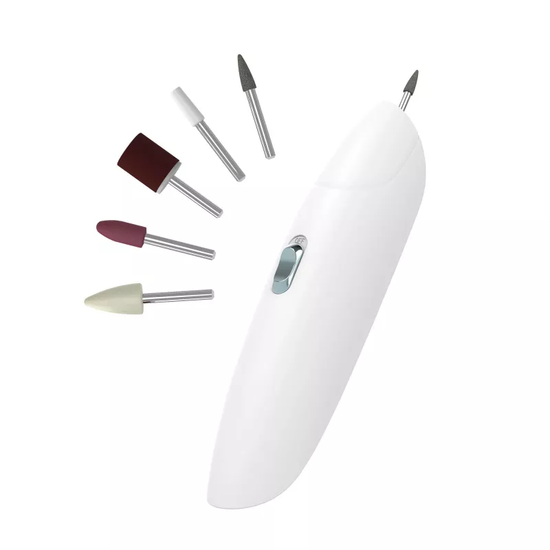 HoMedics 5-in-1 Elektriskais Manikīra/Pedikīra komplekts ar 5 uzgaļiem, bateriju darbināms, plastmasa